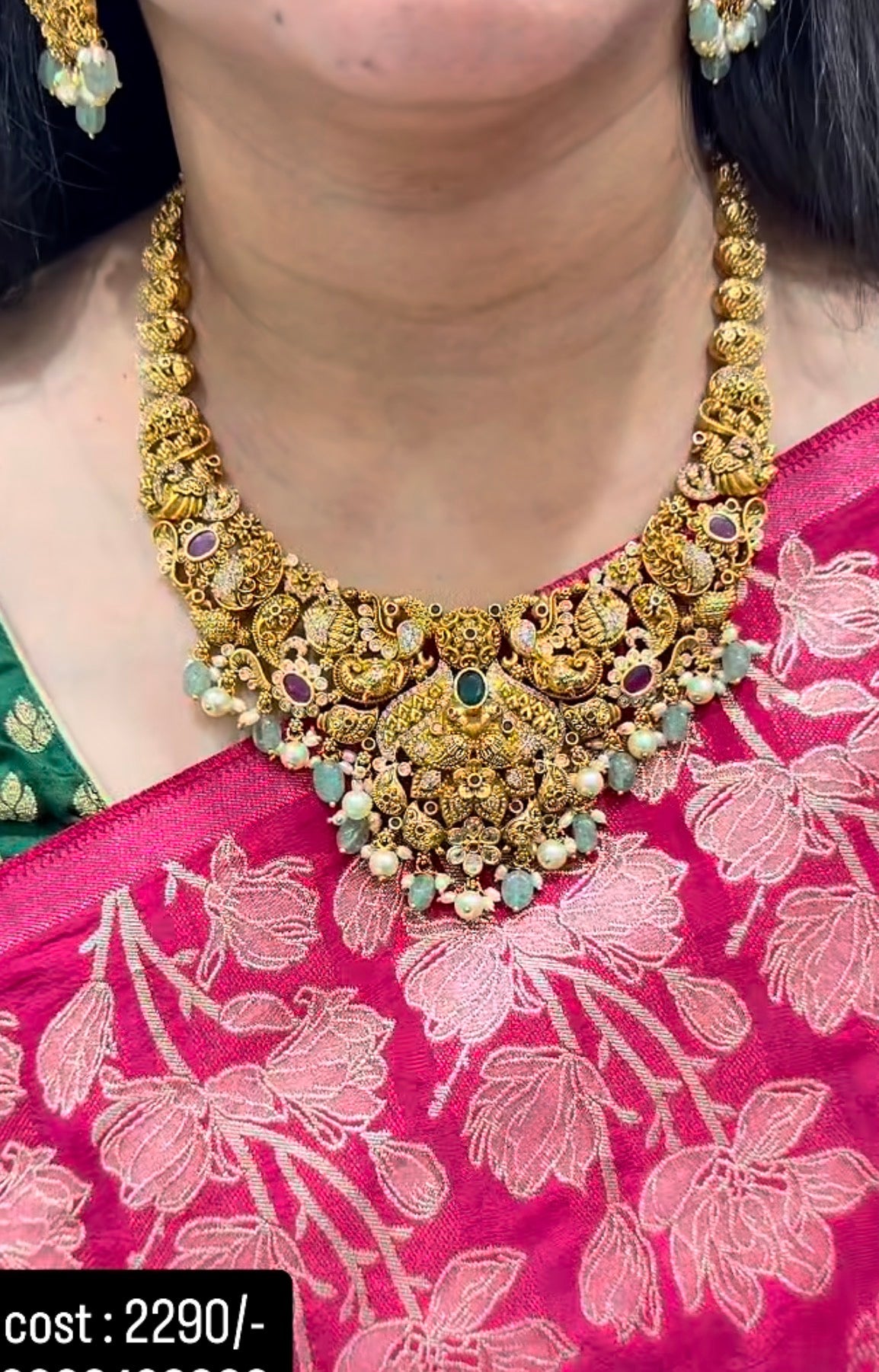 Beautiful traditional nakshi necklace