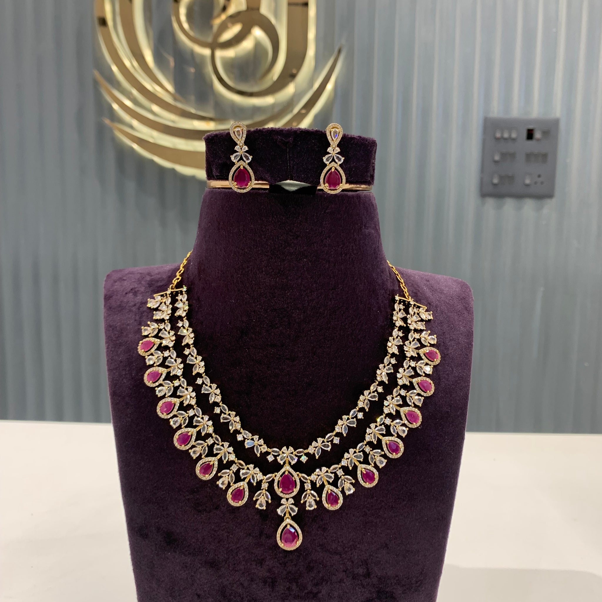Beautiful ruby necklace