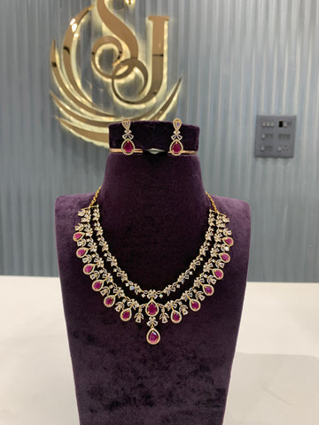 Beautiful ruby necklace