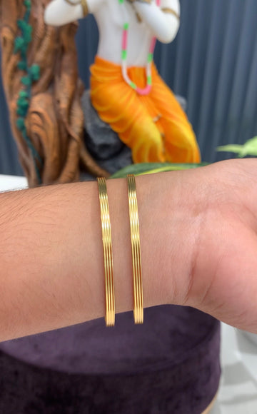 Beautiful gold replica bangles set of 2