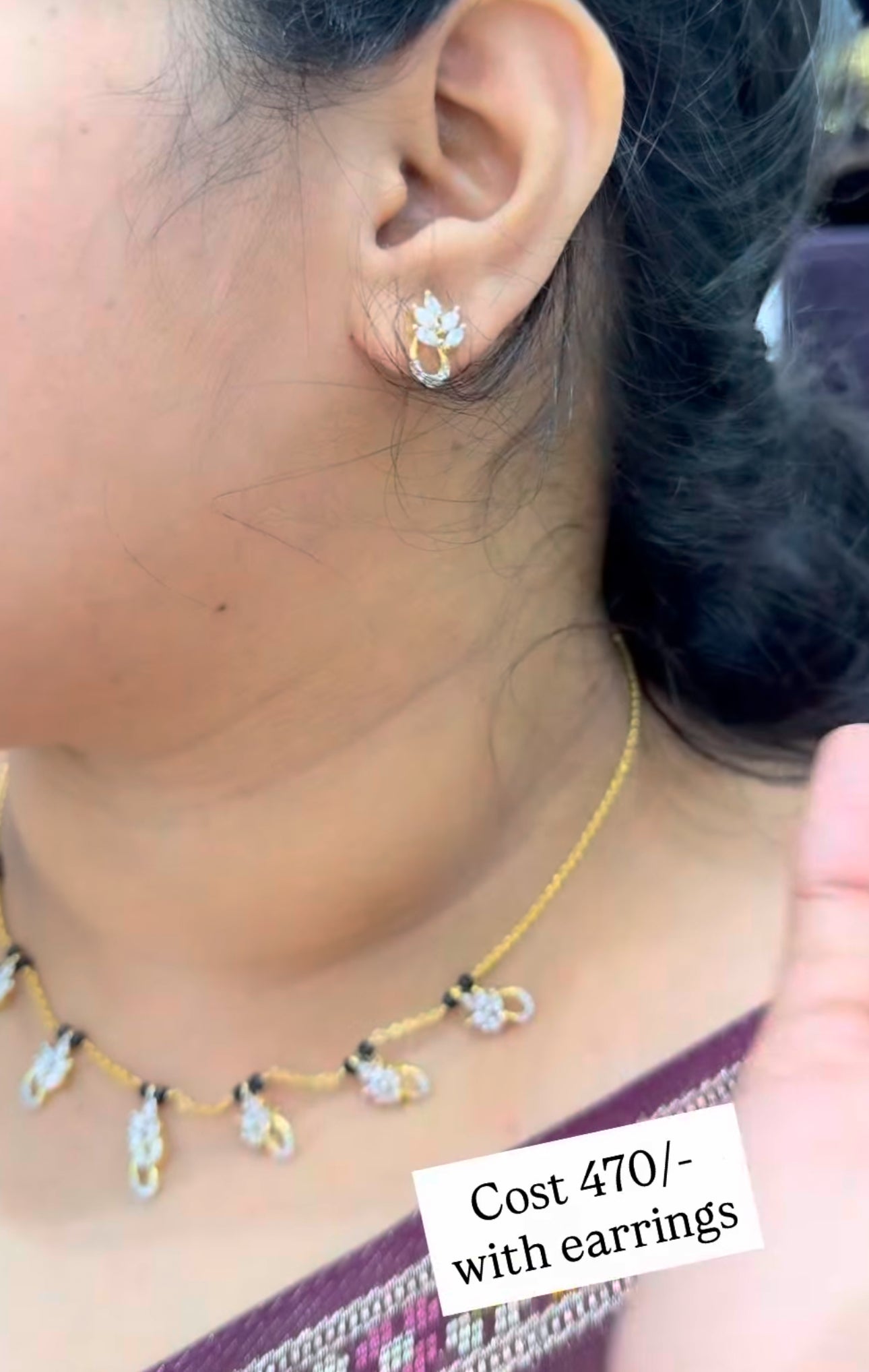 Beautiful chain set with earrings