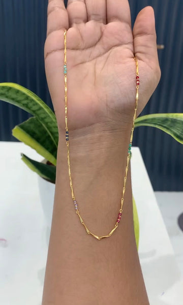 Beautiful Multi Beads Pencil chain