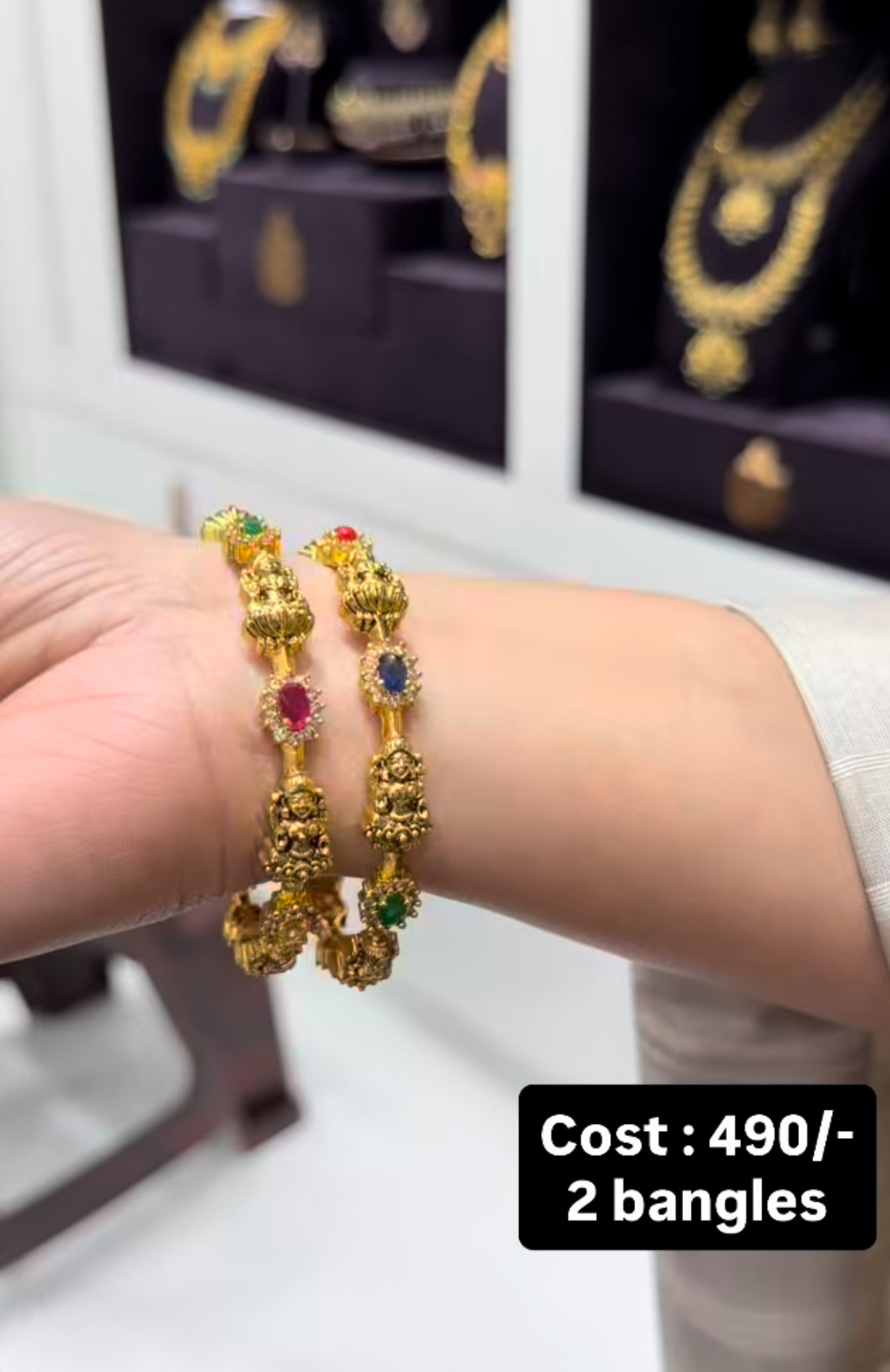 Beautiful navarathana bangles set of 2 bangles