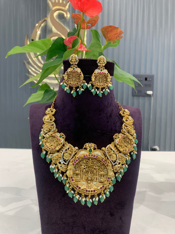 Beautiful premium 3D traditional necklace