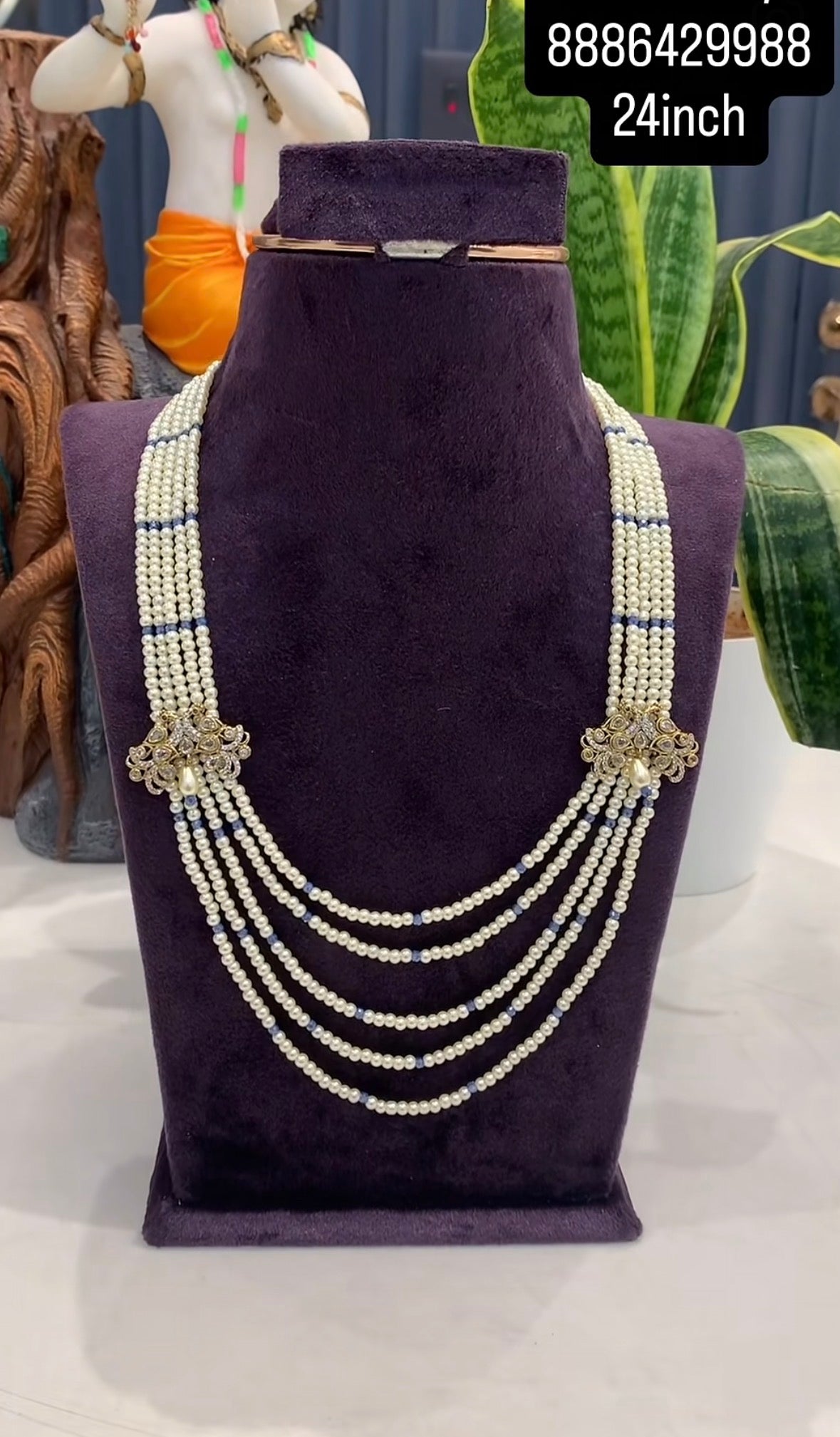 Beautiful customised 5 line beads set