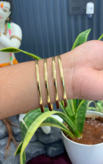 Beautiful gold replica bangles set of 4