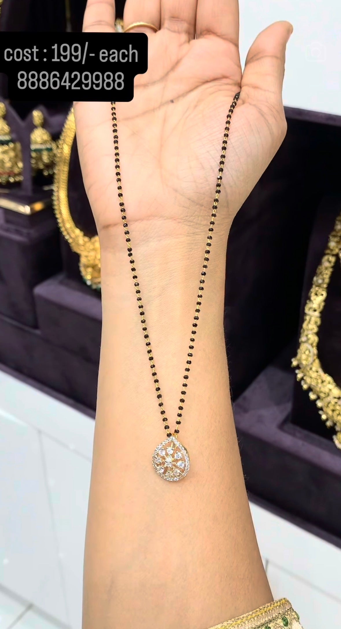 Because simple blackbeads 18inchs