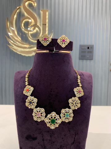 Beautiful Navarathna necklace