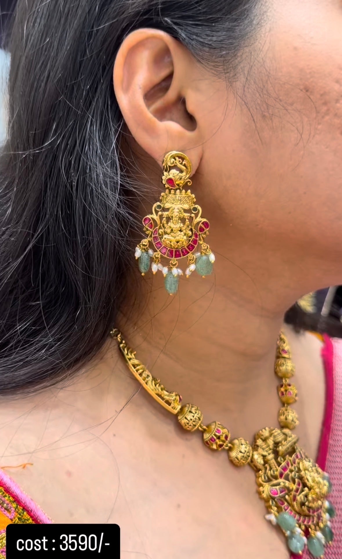 Beautiful jadav kanti necklace