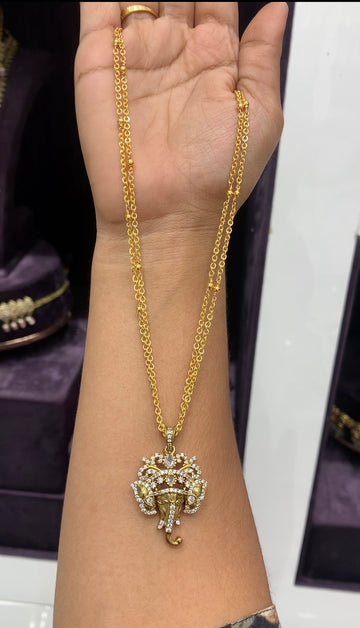Beautiful Vinayaka Locket with Chain