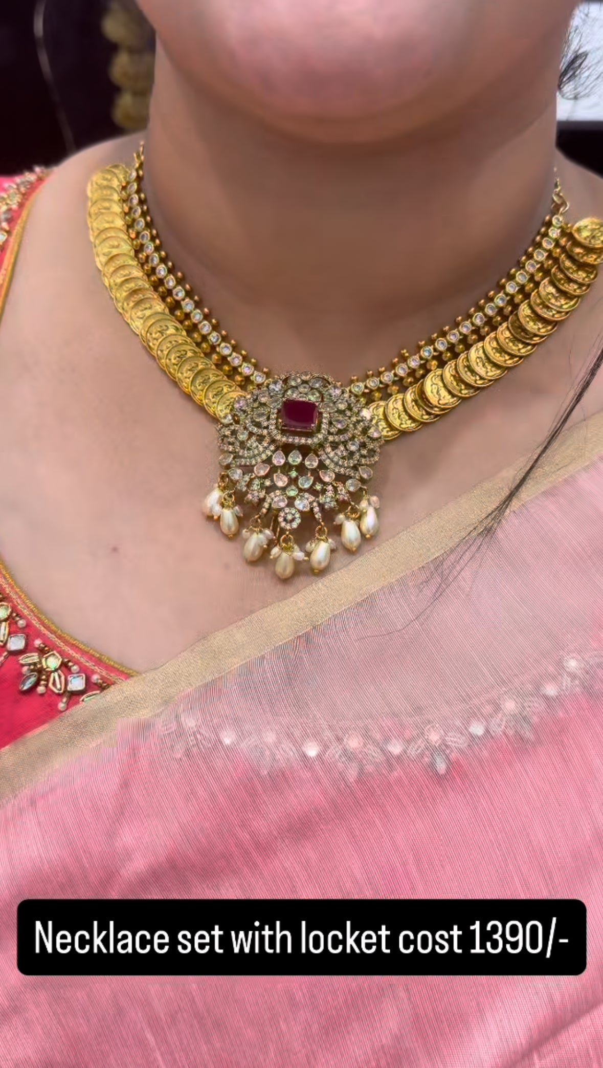 Beautiful kasula necklace with pendant