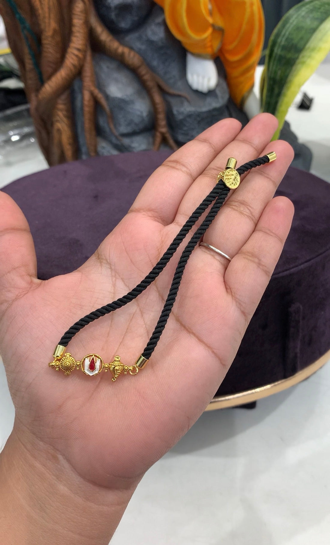 (Prebook 10-15 days)Beautiful Venkateswara Swamy Bracelet with back thread