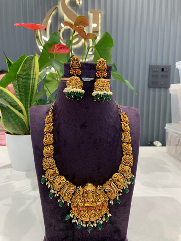 Beautiful coral nakshi 3D mini haram