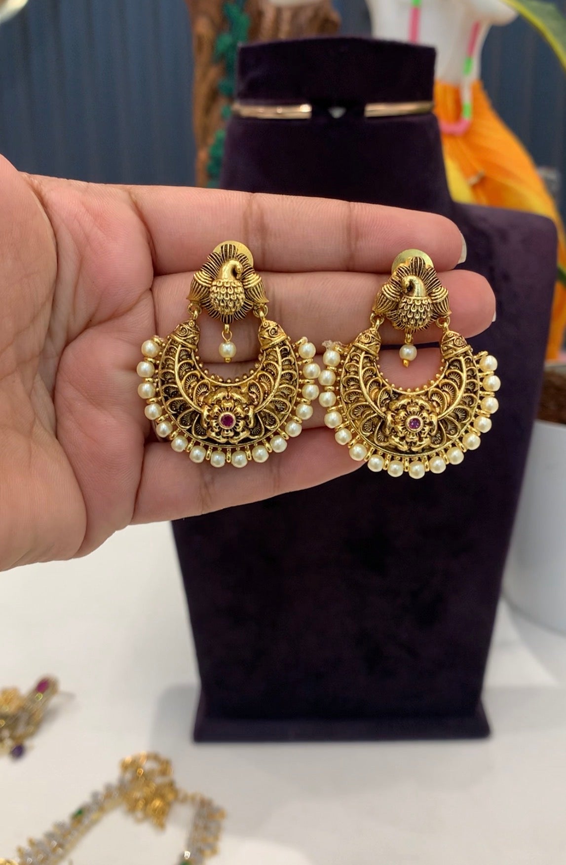 Beautiful customised Chandbali