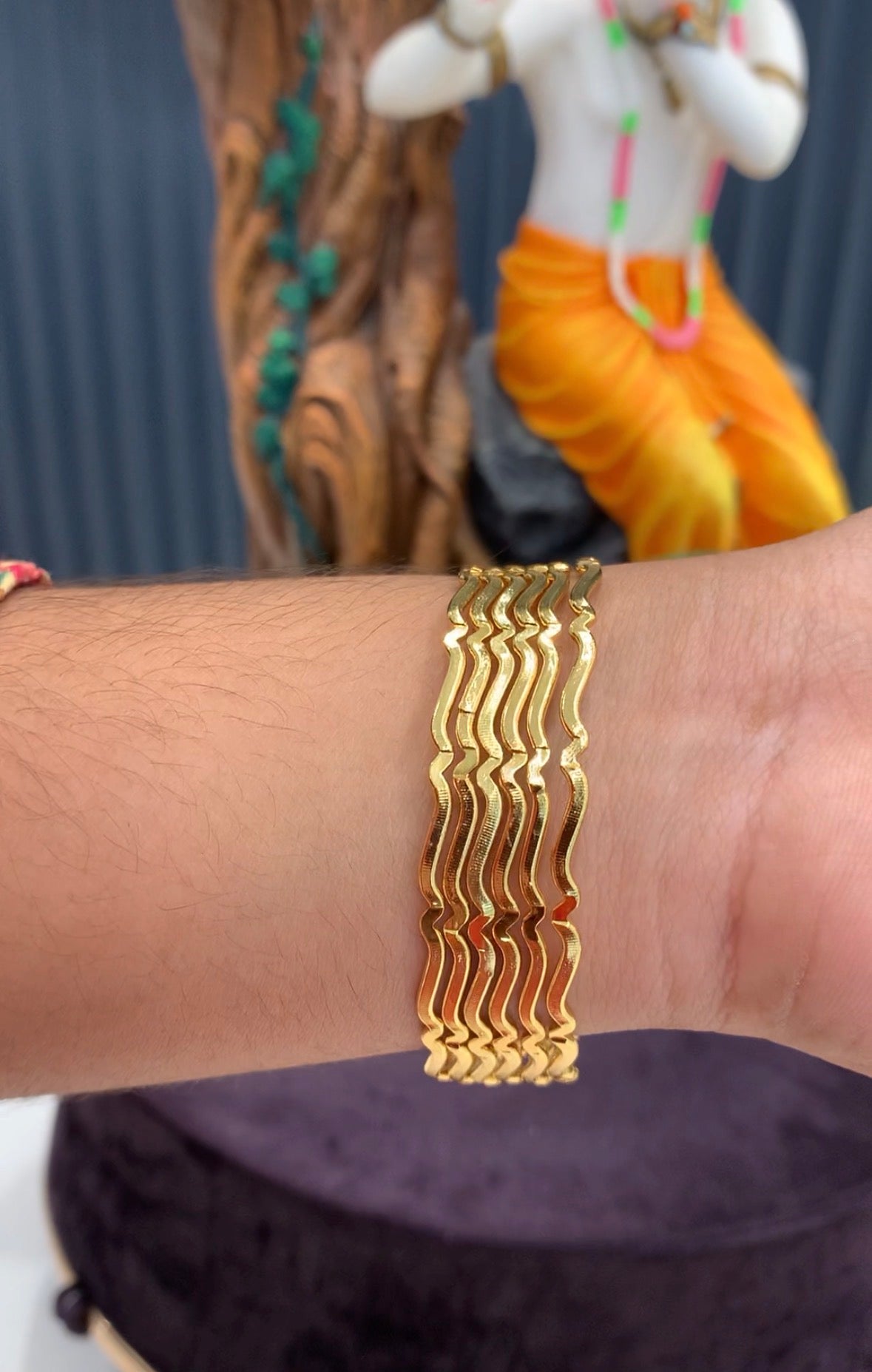 Beautiful stylish gold plated bangles