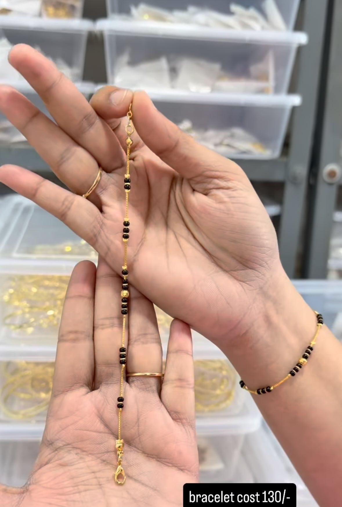 Beautiful fancy black bracelet