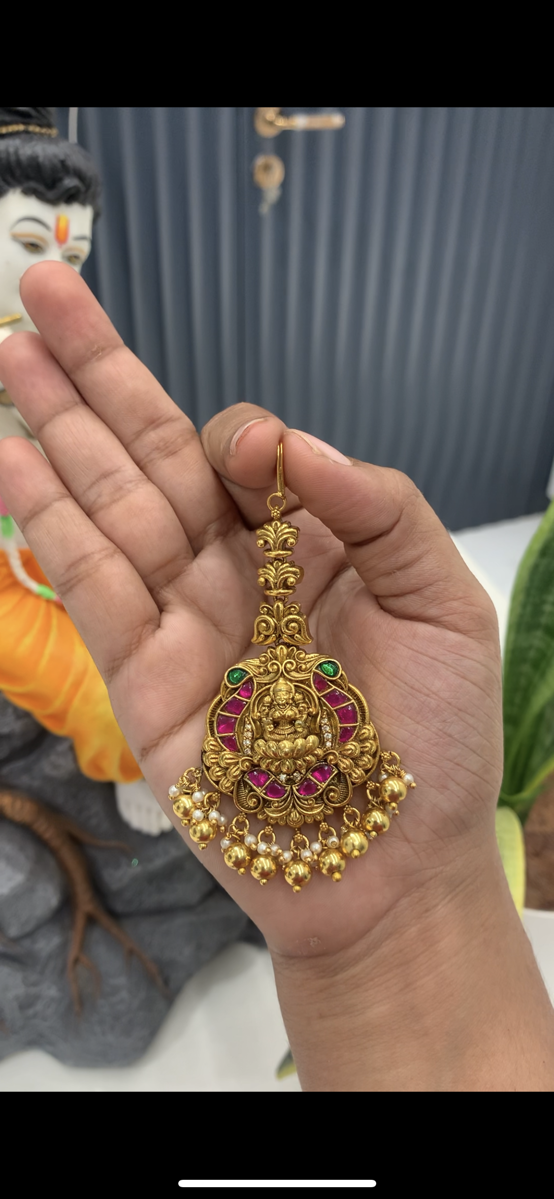 Beautiful Jadav Kundan 3D Tikka