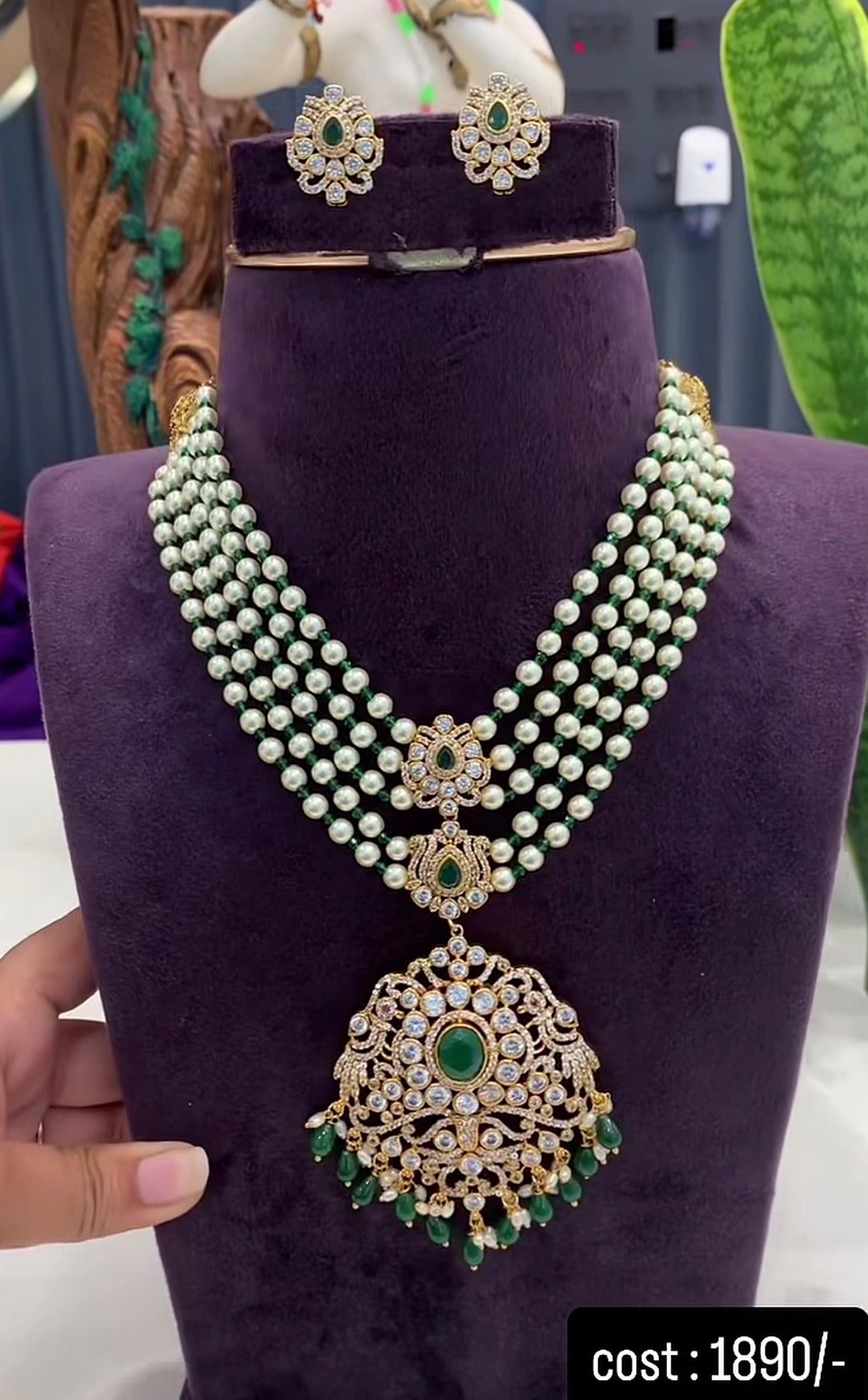 Beautiful customised beads set with earrings