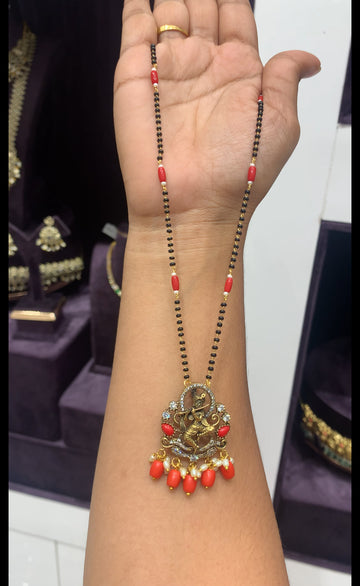 Beautiful krishan coral pendant blackbeads