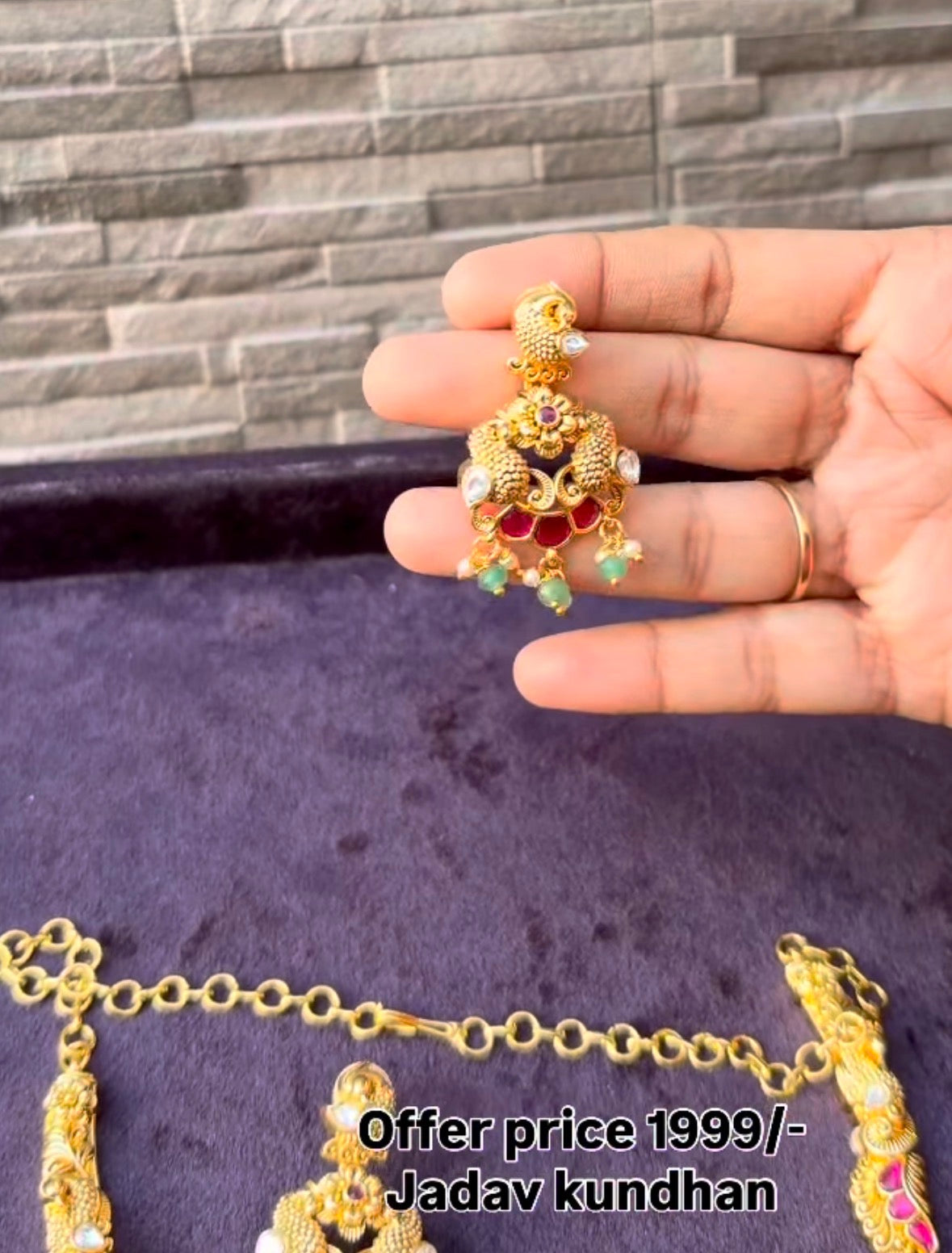 Beautiful Jadav kundhan Necklace