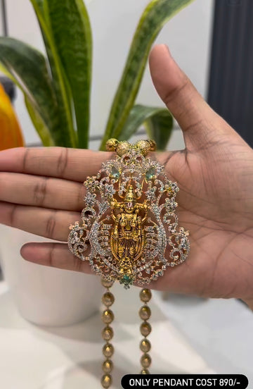Beautiful balaji pendant with backhook only pendant