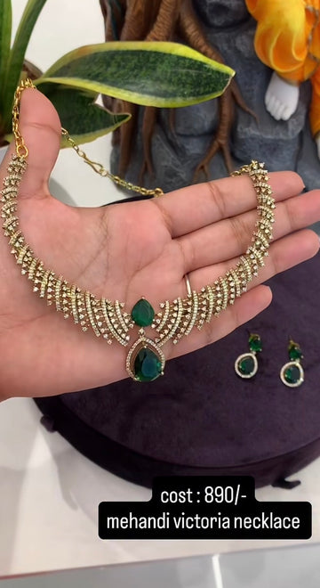 Beautiful green stone necklace