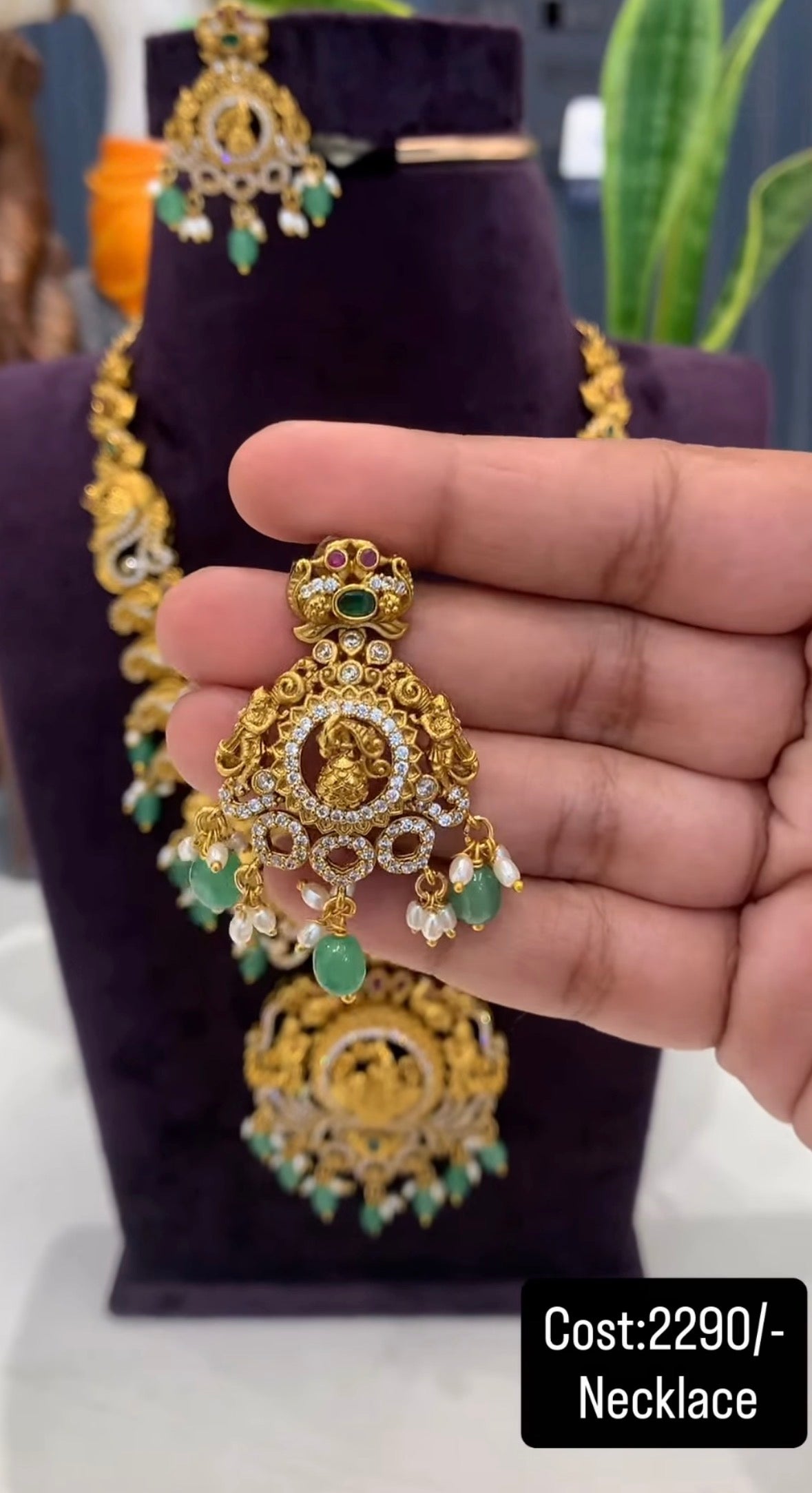 Beautiful nakshi necklace