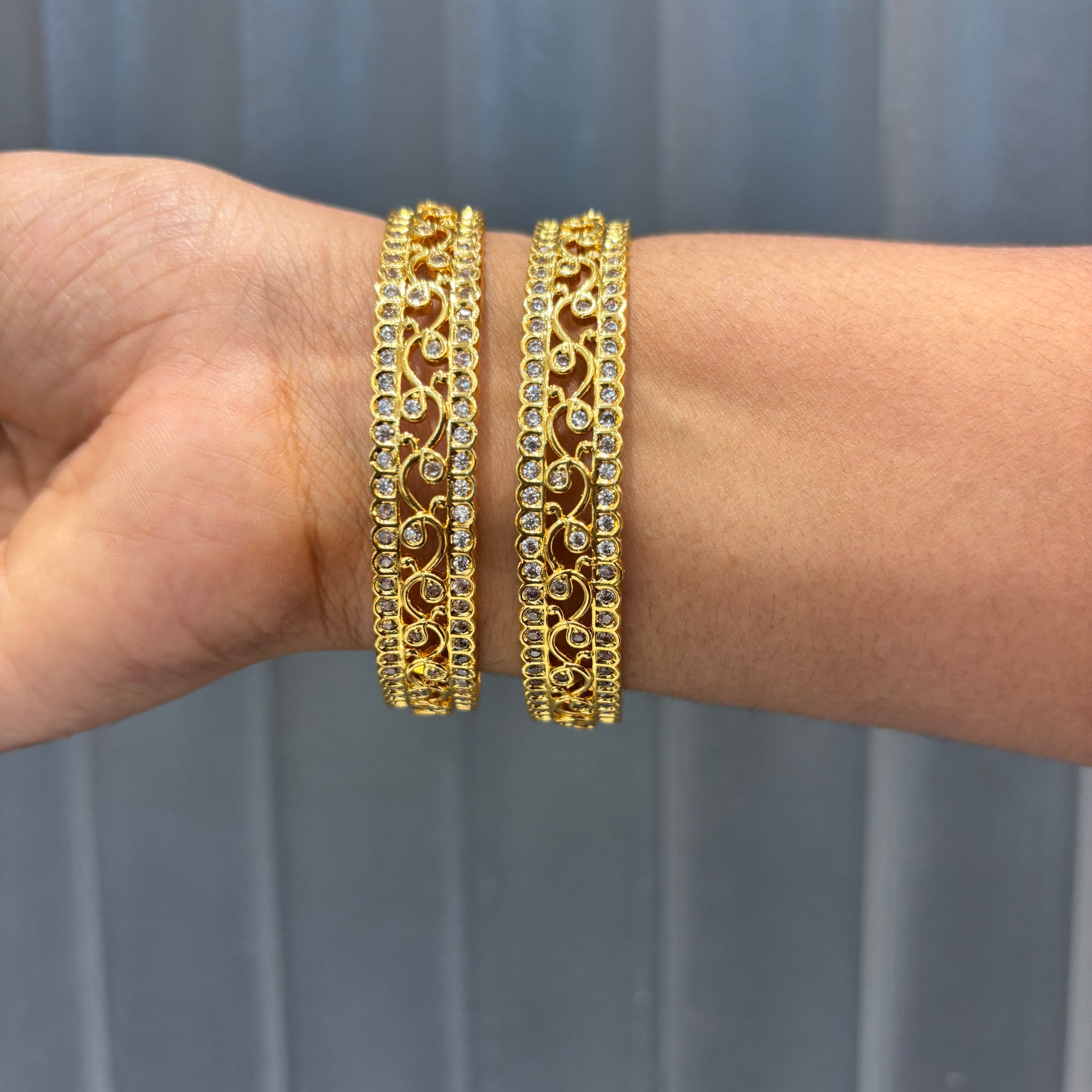 Cz stone bangles