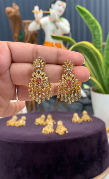Beautiful Ruby stone Earrings