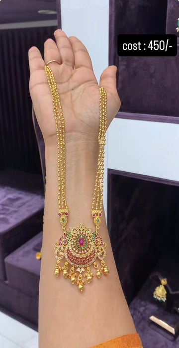 Beautiful Pendent with Goldballs chain