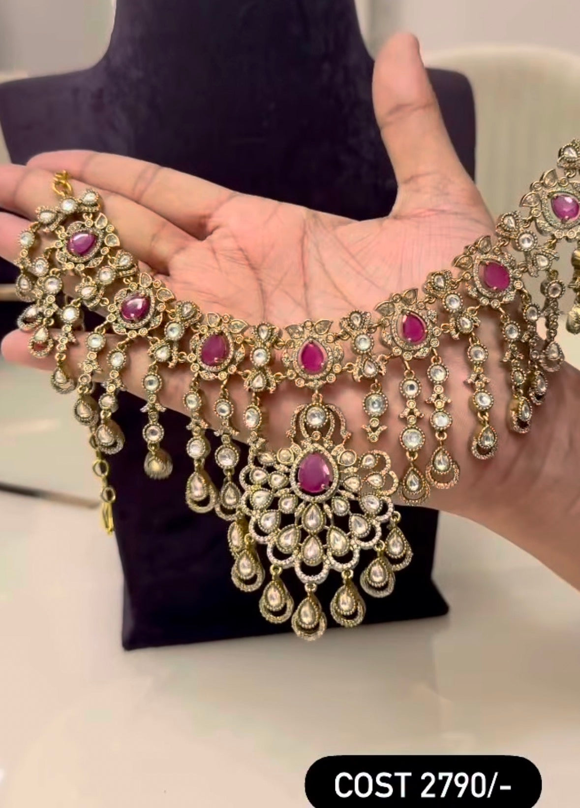 Beautiful Ruby Stone Necklace