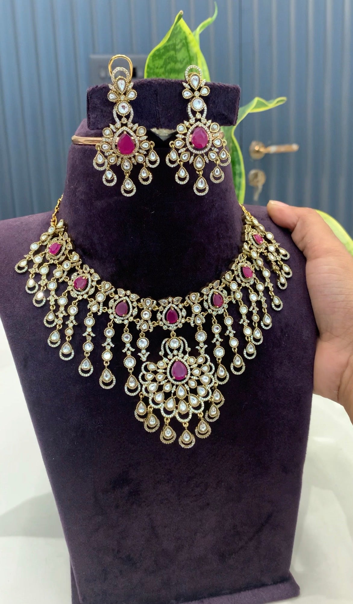 Beautiful Ruby Stone Necklace