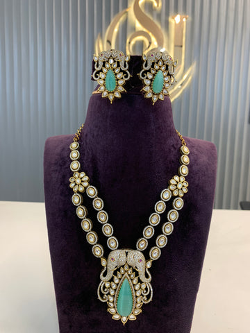 Beautiful Moissanite stone mini haram