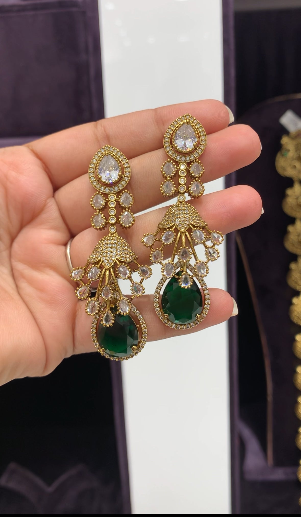 Beautiful stylish earrings