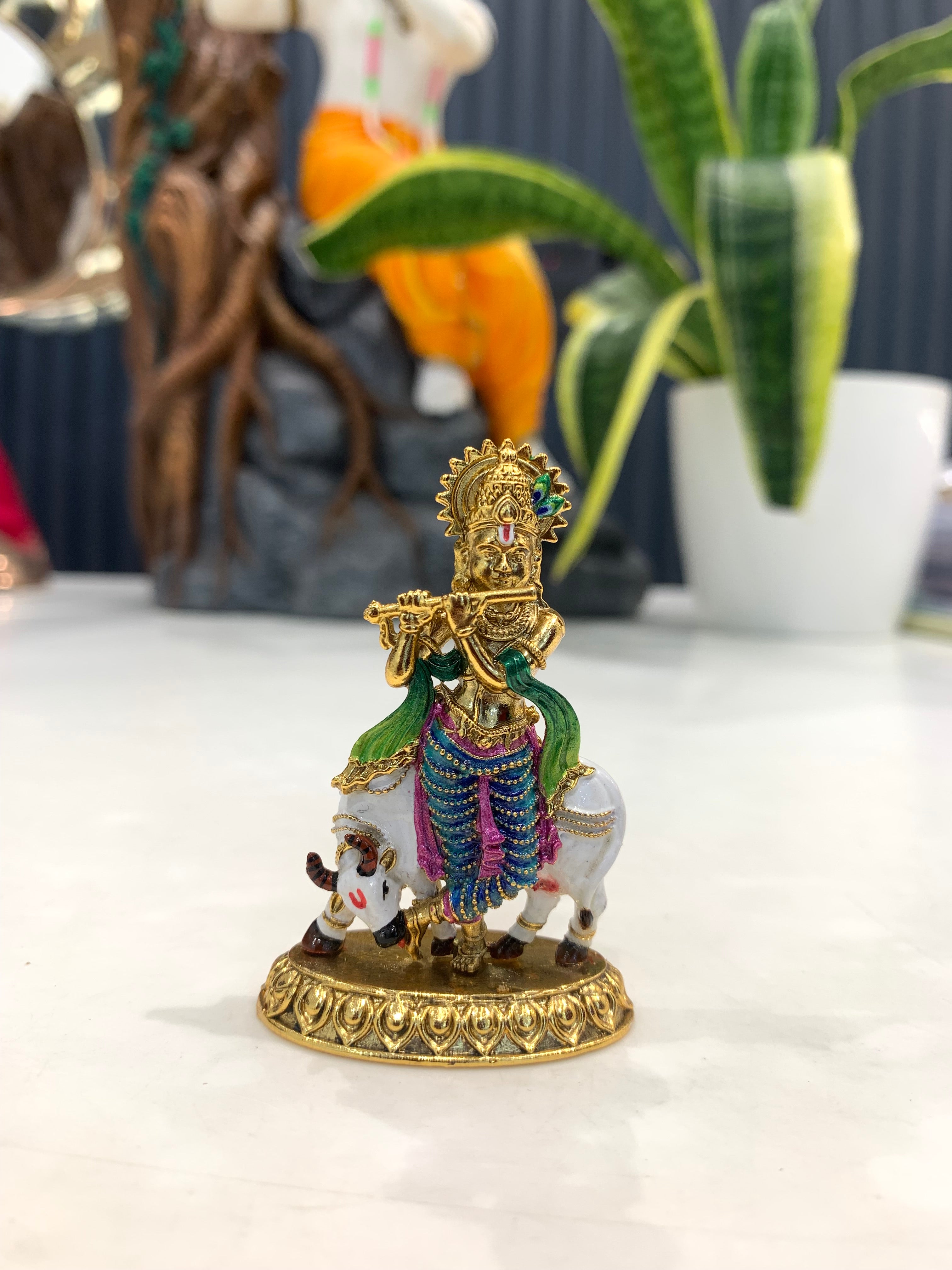Beautiful lord krishna statue