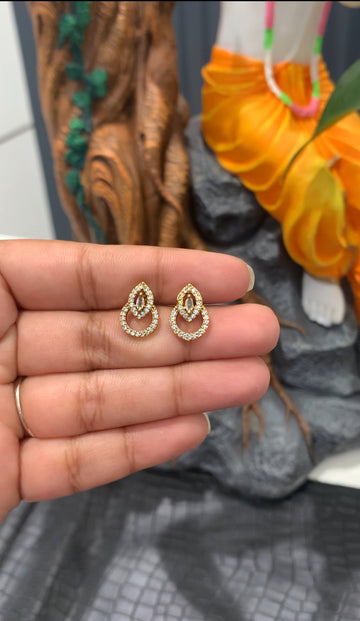 Beautiful daily wear premium studs with screw back