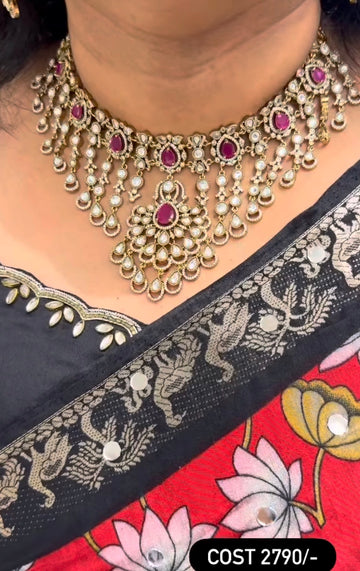 Beautiful Ruby Stone Necklace
