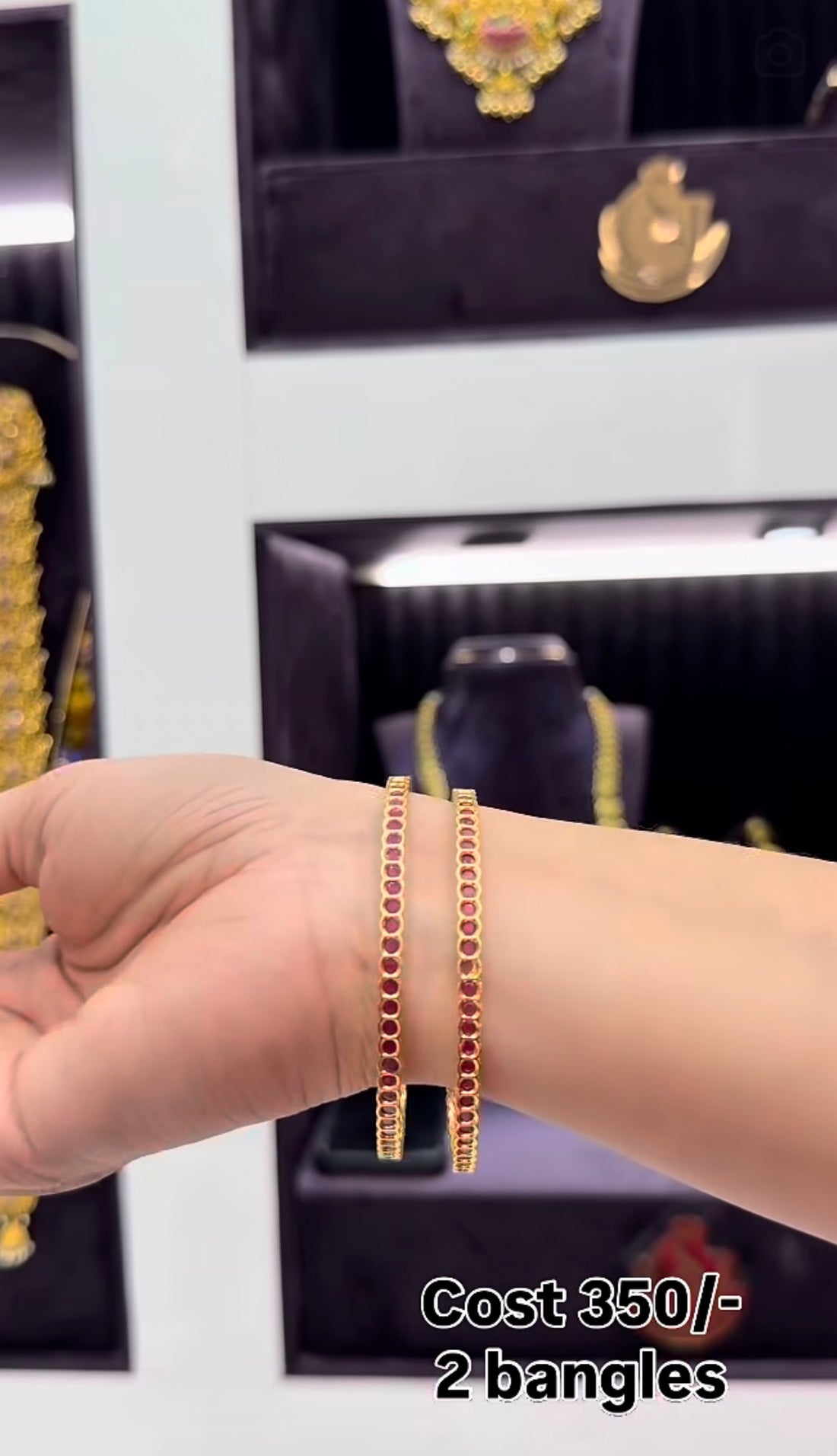 Beautiful ruby bangles