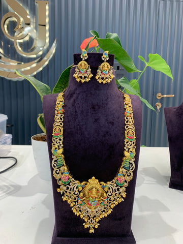 Beautiful traditional meenakari long haram