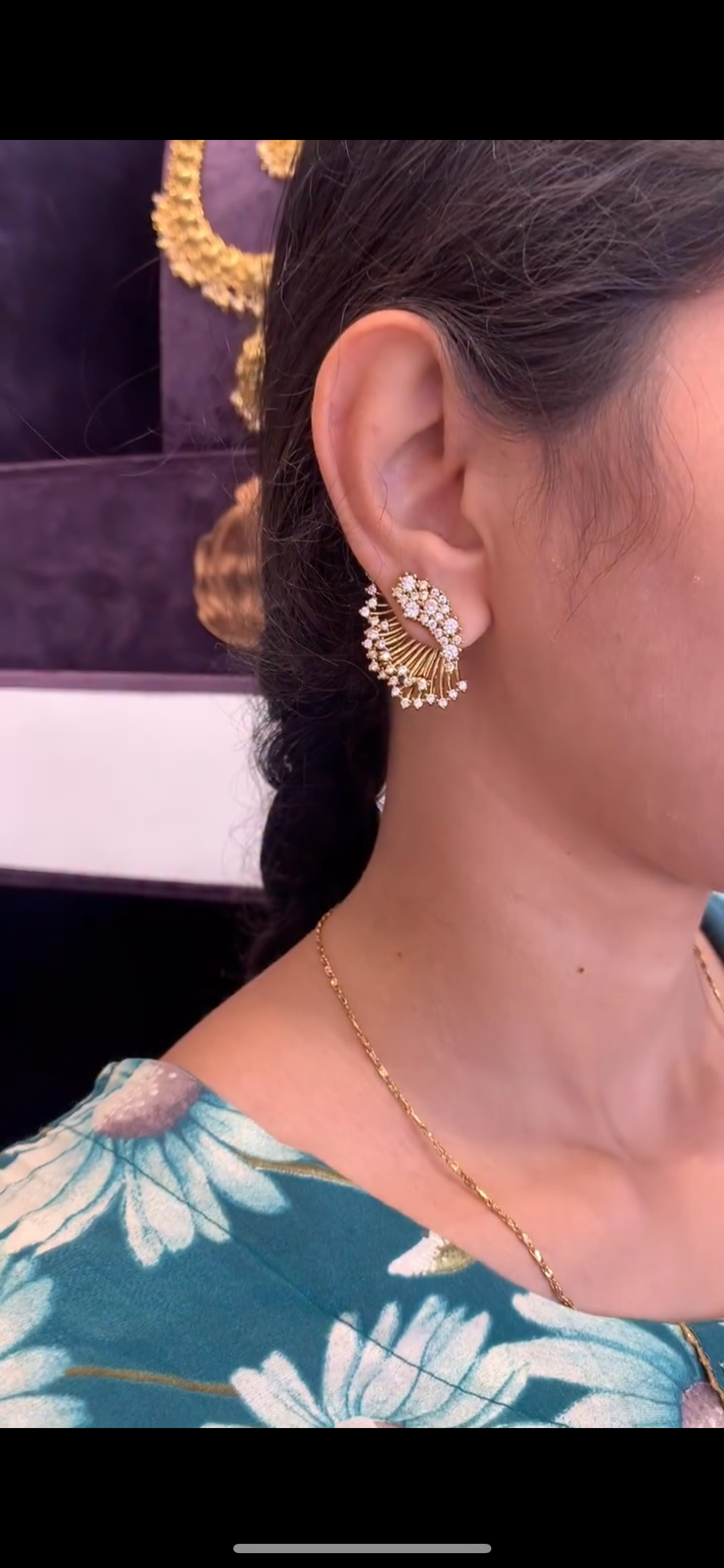 Beautiful trendy butterfly earrings