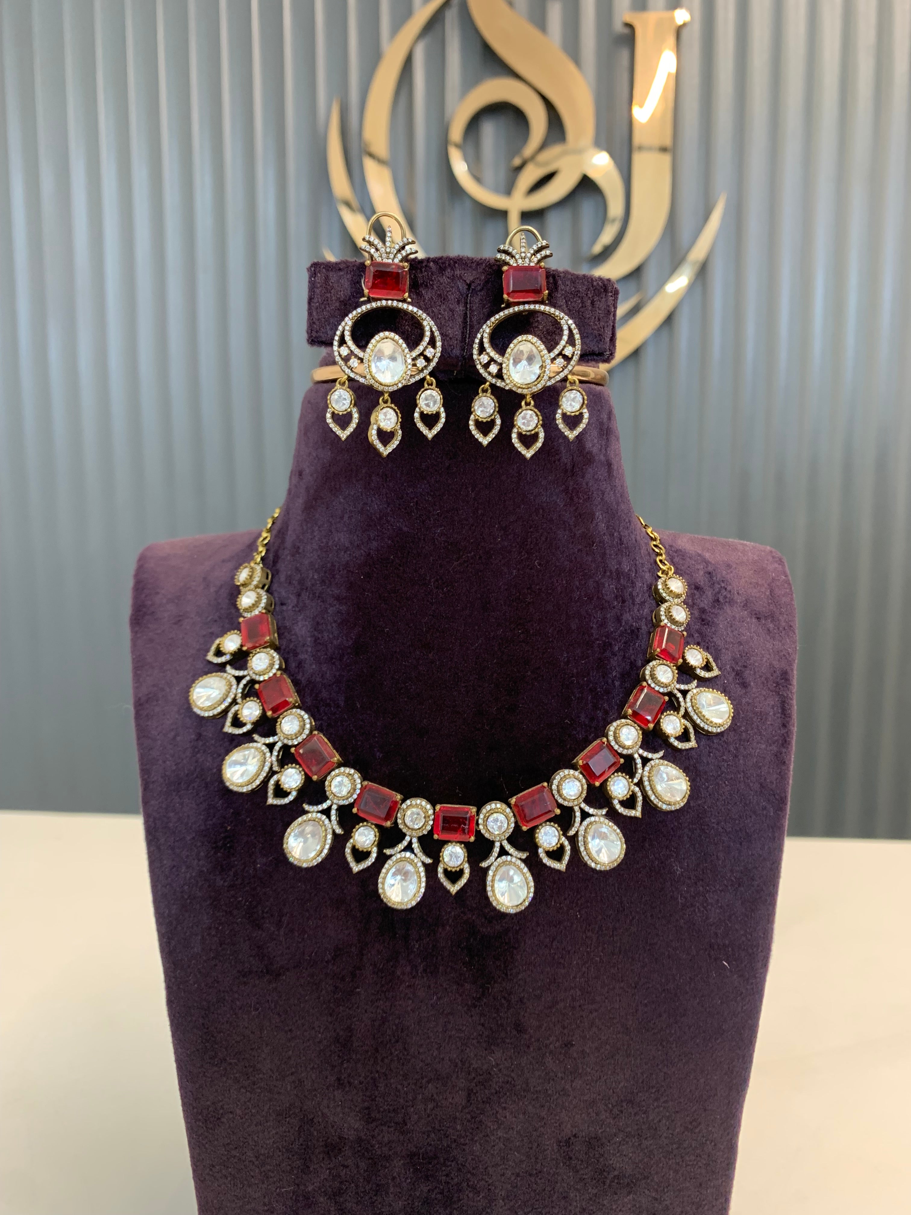 Beautiful premium real moissanite stone necklace