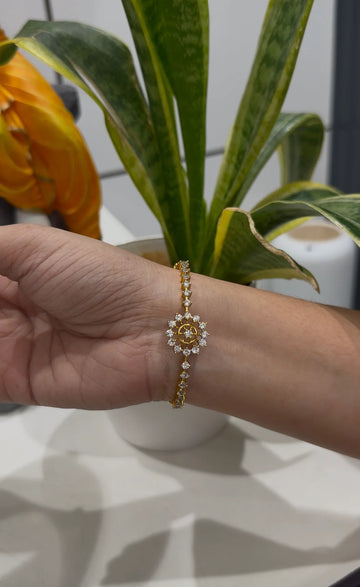 Beautiful white stone openable Bracelet