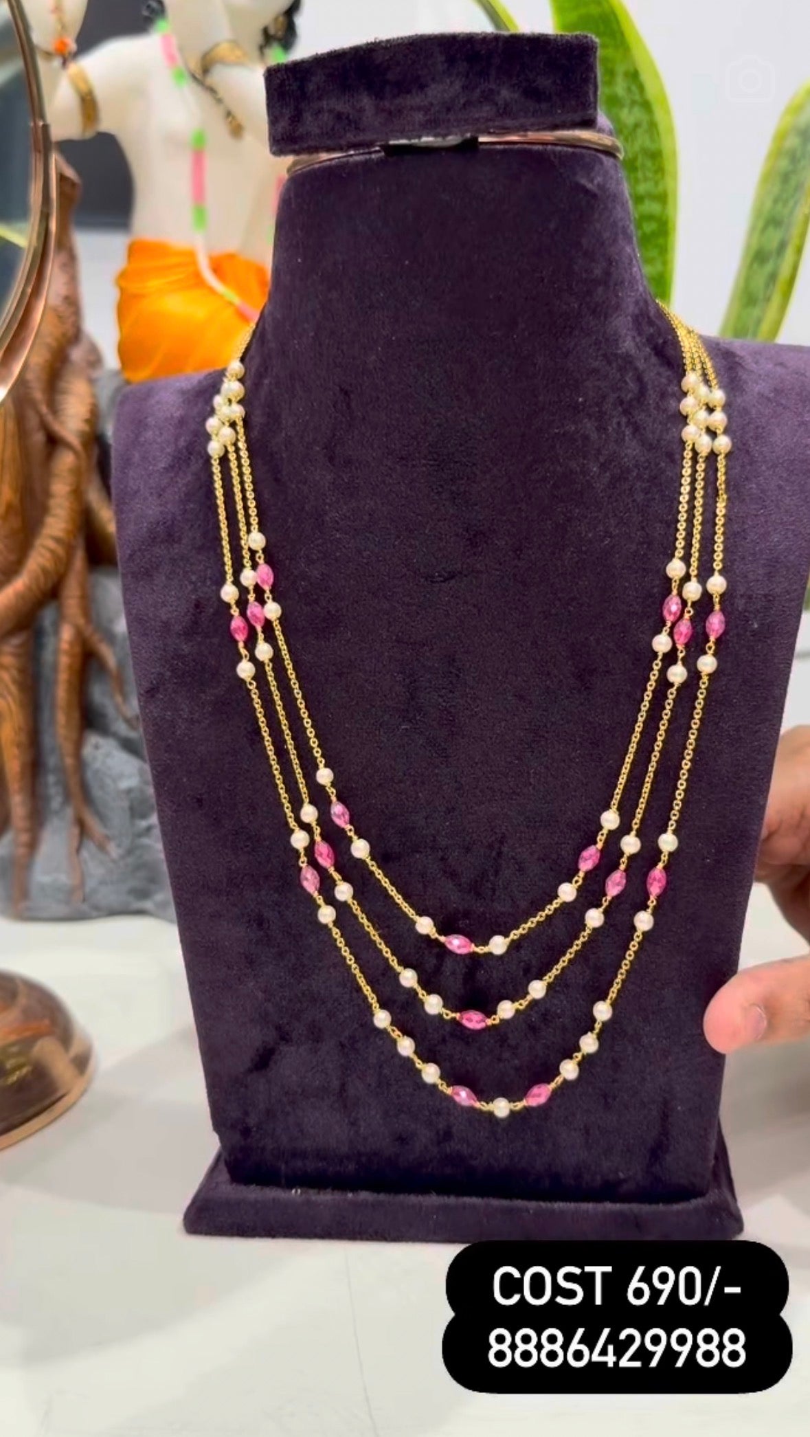 Beautiful handmade customised CZ beads set