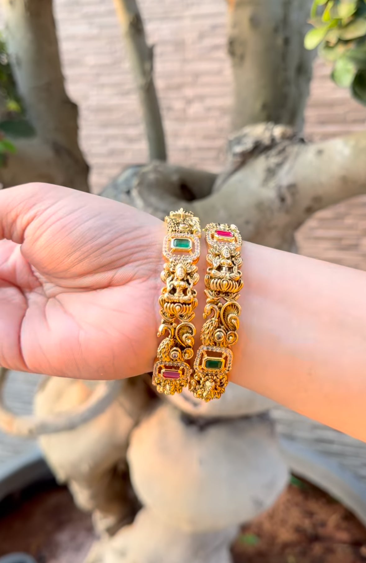 Beautiful nakshi bangles set of 2