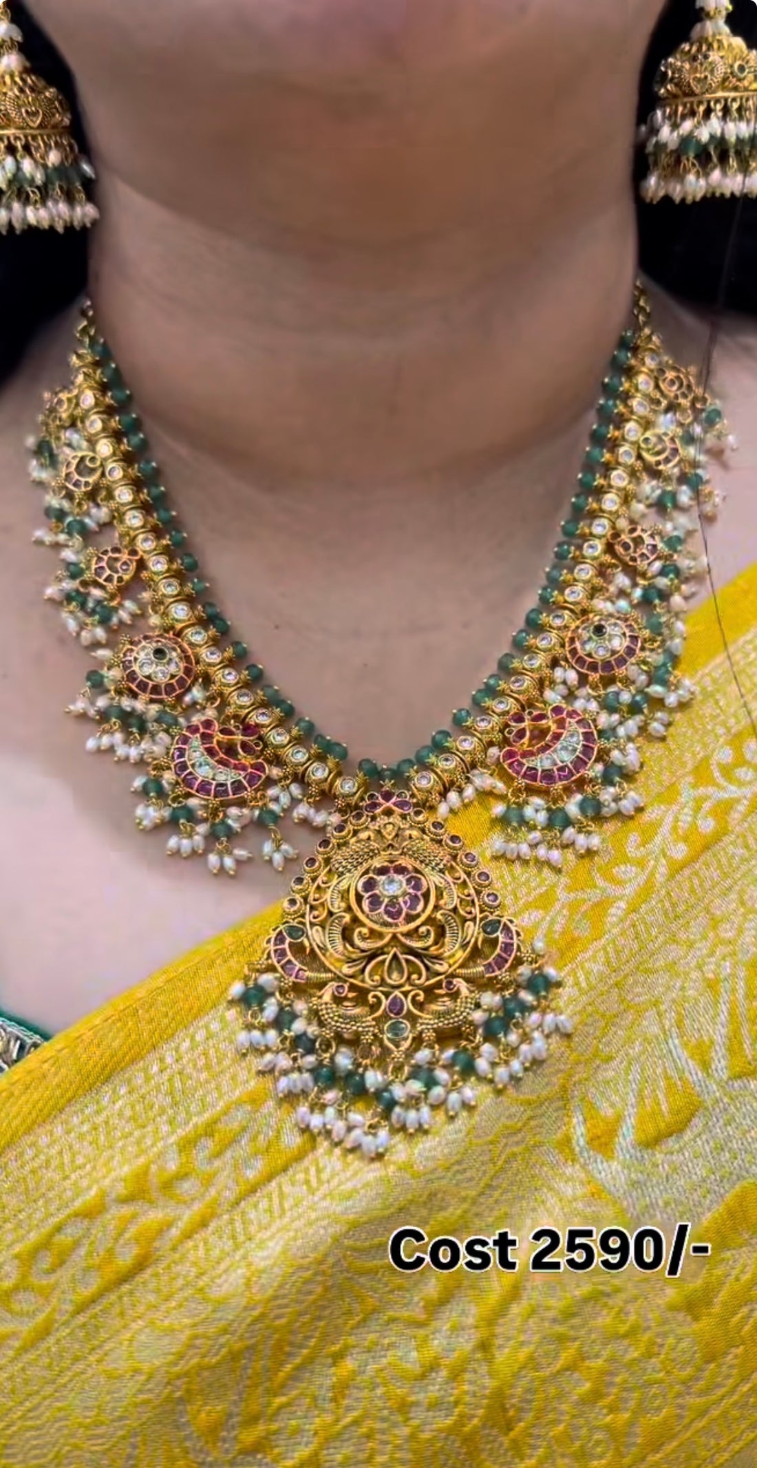 Beautiful guttapusalu Necklace