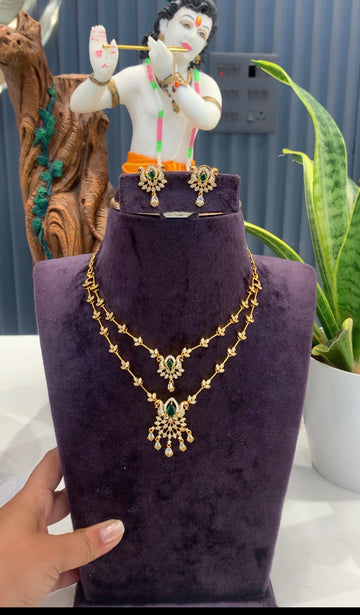 Beautiful stylish 2 step necklace