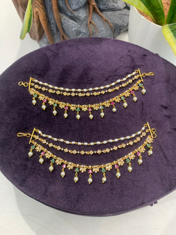 Beautiful Cz Multi Stone Champaswaralu