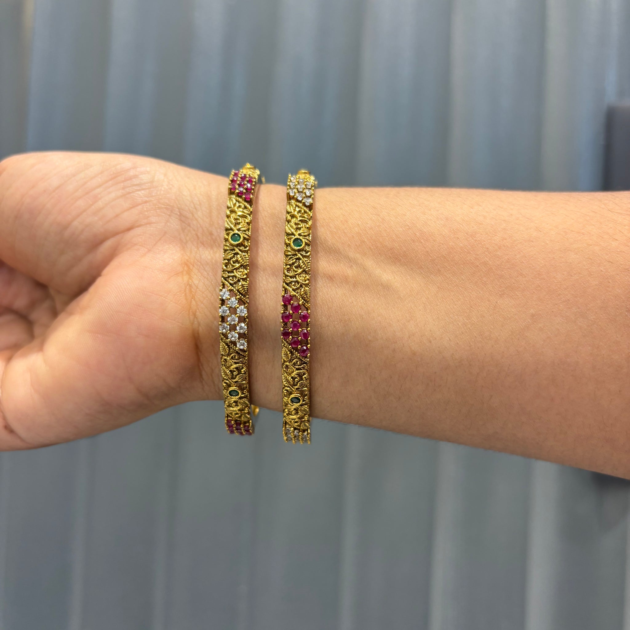 Nakshi Stone Bangles (set of 2)