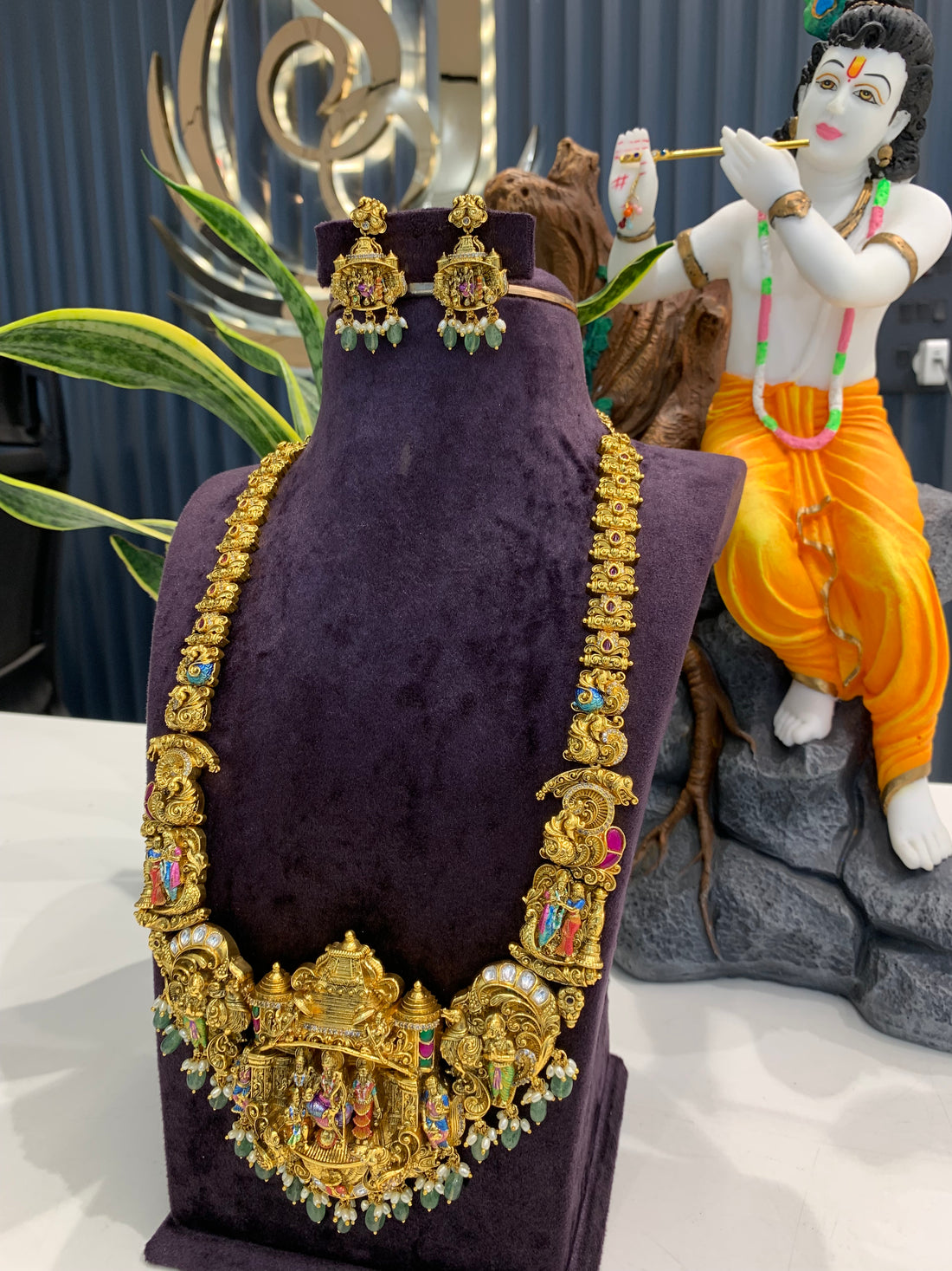 Beautiful meenakari long haram