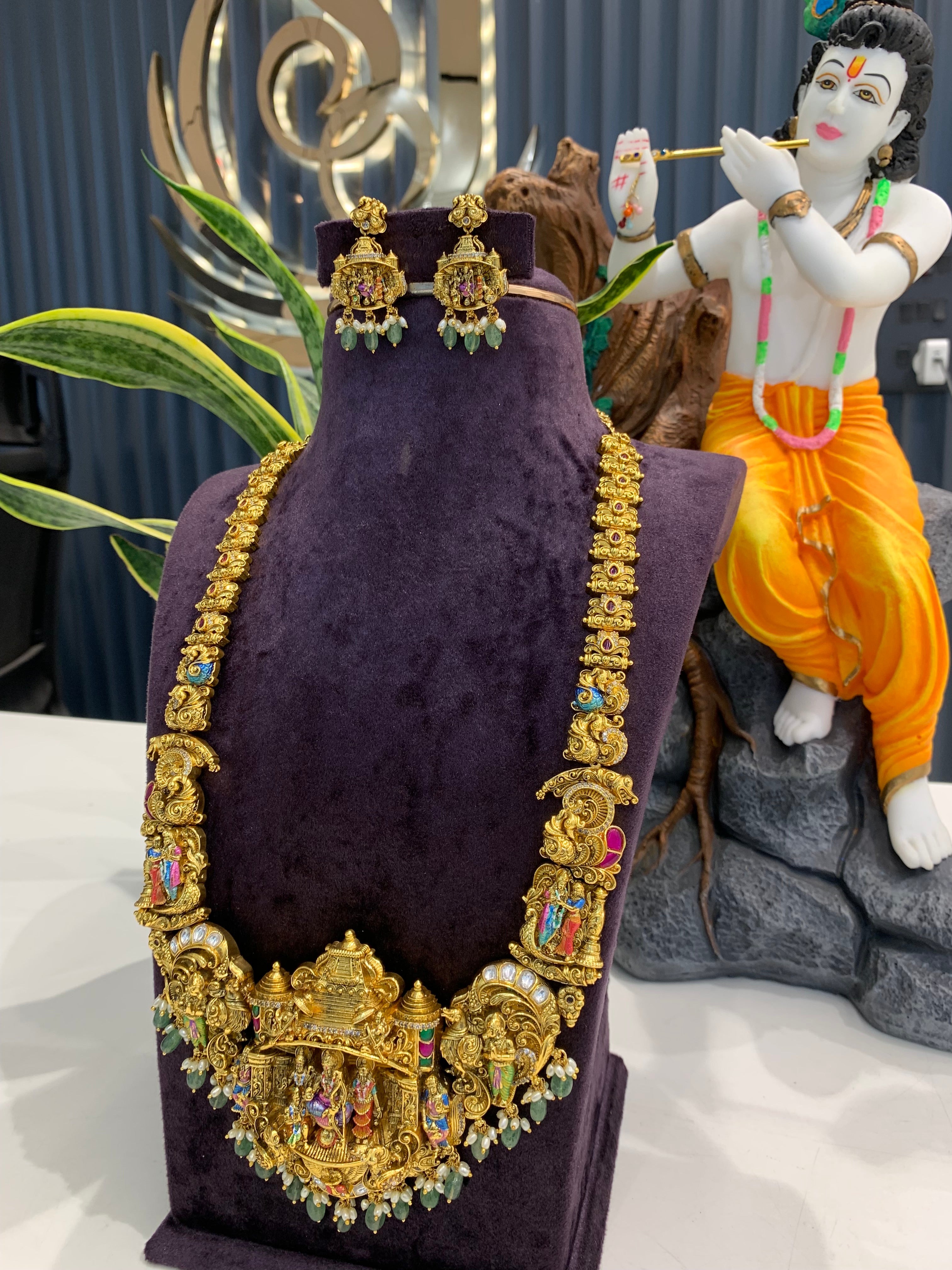 Beautiful meenakari long haram